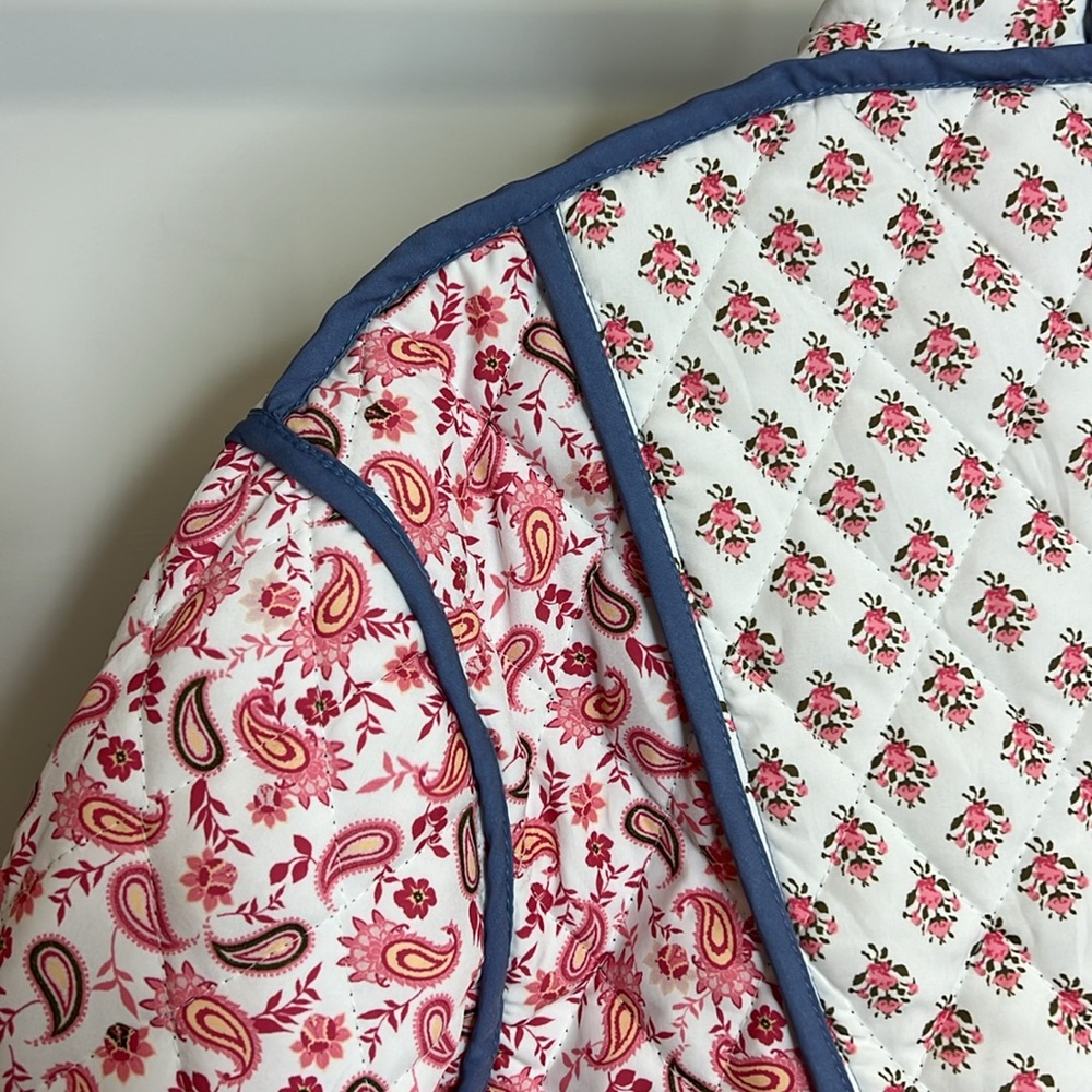 Amazon Reversible Quilted Patchwork Jacket- Xs - image 4